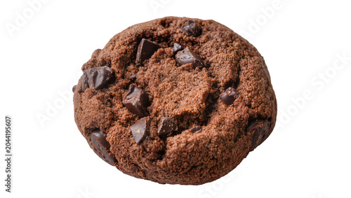 Картината върху платно Double chocolate chip cookie with dark chocolate chunks