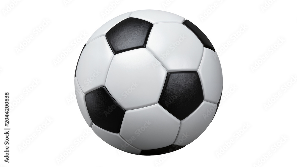© Lubos - Classic soccer ball with black and white pentagonal panels © Lubos - Classic soccer ball with black and white pentagonal panels
