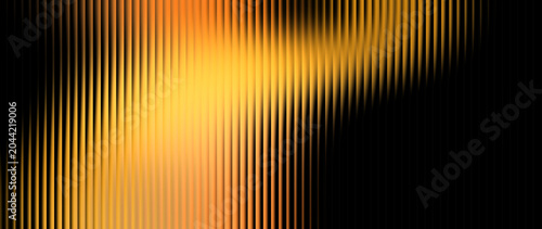 Glossy fluted glass texture surface mixing yellow and orange gradient colors for landing page backdrop at a creative agency.