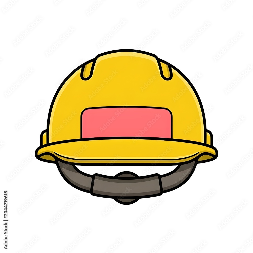 Fototapeta premium Construction Safety Helmet Vector Illustration | Protective Hard Hat Clipart