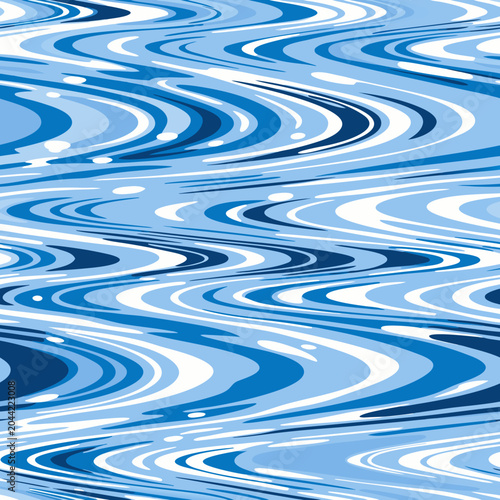  Abstract Blue Wave Line Pattern