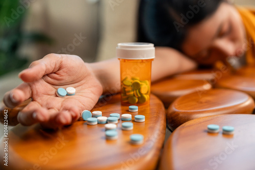 Photos The woman was experiencing stress and depression and took pills to commit suicide