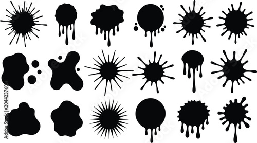 Принти на полотні Dripping oil stain