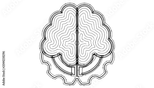 Abstract Brain Gear Concept Art