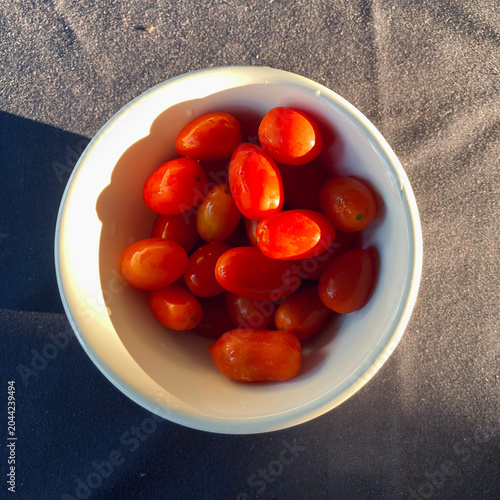 cherry tomatoes in a bowl
