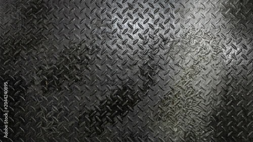 Grunge diamond plate metal texture background