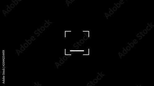 Dynamic QR code scanning icon motion graphic animation overlay