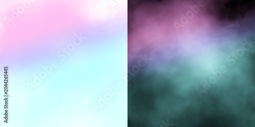 Abstract Pastel Smoke Overlay Element With Soft Gradient, Colorful Mist Effect Element For Creative Visual Design On Transparent Background, Decorative Fog Overlay With Smooth Pastel Colors