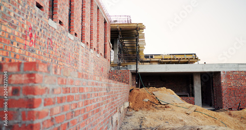 Quadro su tela Material, house and real estate project for construction, development and home renovation