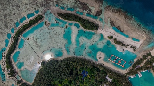 Umbrella Island in Jakarta, Indonesia