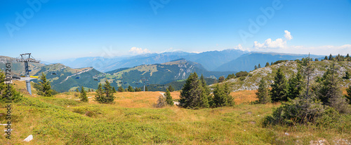 Konstfotografi panorama landscape at the backside of Monte Baldo mountain