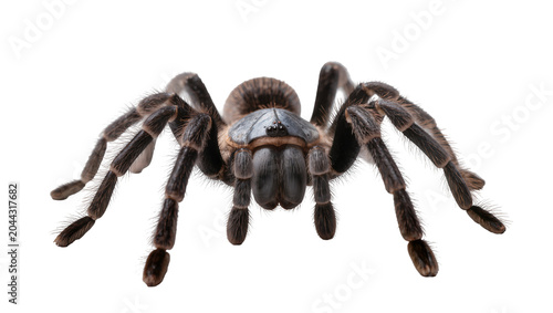 Quadro su tela Hairy tarantula spider with eight legs and fangs