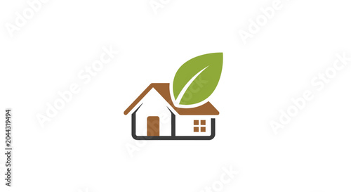 Eco Friendly Home Design Concept.