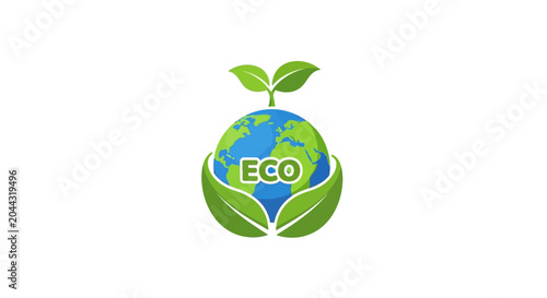 Eco Friendly Earth Logo Design.
