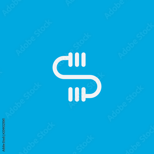 Simple and modern letter S logo design template elements