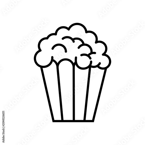 popcorn icon vector