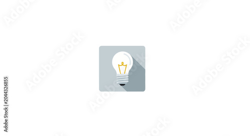 Light Bulb Glowing Bright Idea.