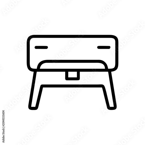 Gymnastics pommel horse icon, vector illustration