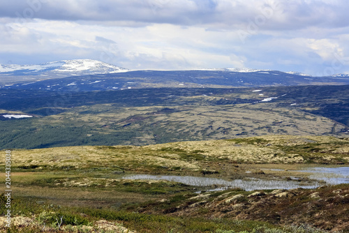 Mountains massif around the river Inna( Innerdalen)