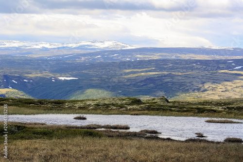 Mountains massif around the river Inna( Innerdalen)