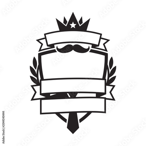 The man myth legend badge typography design