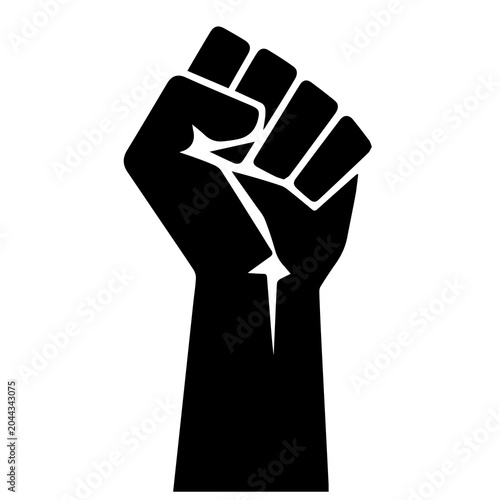 Photos Iconic clenched fist for social movement design with resistance solidarity activ