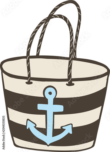 Cute summer sassy bunny beach bag coastal beach vacation clipart