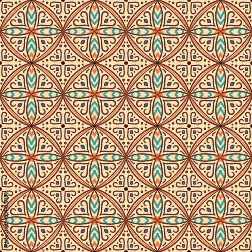 Vintage seamless floral pattern 2