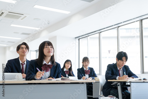 Fotografie 授業を受ける高校生