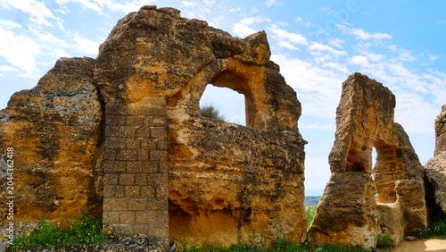 Überreste eines Tempels in Agrigento, Sizilien
