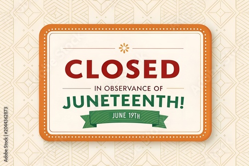 Juneteenth Closed Sign, Business Closed for Juneteenth, Juneteenth Closure Notice, Closed in Observance of Juneteenth, Juneteenth Holiday Closed Sign