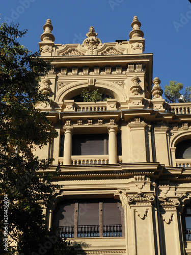 Slika na platnu Casa Lezama-Leguizamón Belle Époque Facade with Ornate Attic Storey and Urn Pinn