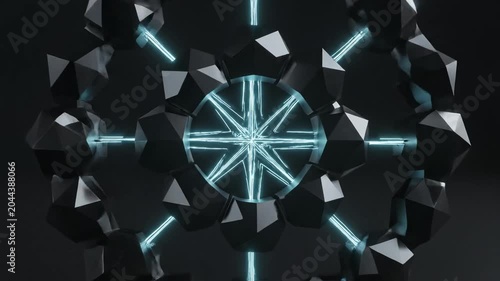 Abstract geometric light pattern