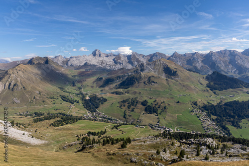 Konstfotografi Summer panoramic scenery of the Bornes massif, Haute-Savoie, French Alps