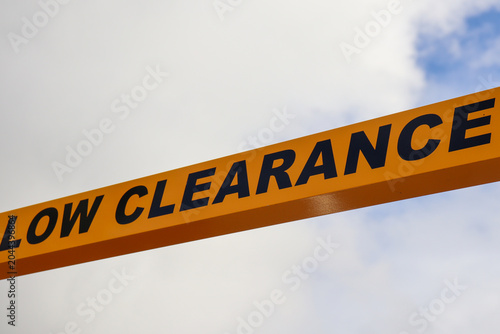 Fotografie low clearance sign