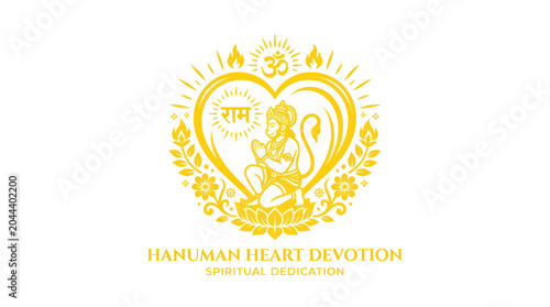Photos Hanuman Devotion Heart Symbol, Om Symbol, Ram Name, Spiritual Dedication