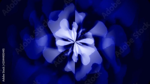 stunning blue energy explosion animation resembling a blooming flower