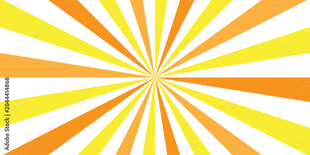 Obraz premium abstract orange and white retro with sunburst pattern orange and white design. Vintage sunrays illustration swirl line. sun beam vector banner design and comic burst gradient concept pa