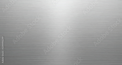 Industrial brushed steel background showcasing fine metallic grain and soft silver reflections in a minimalist composition.