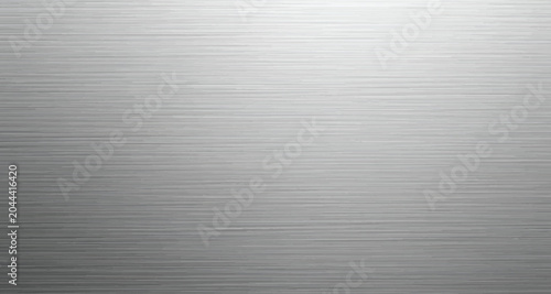 Minimal brushed aluminum background featuring fine horizontal lines and subtle silver gradients, ideal for technology and industrial themes.