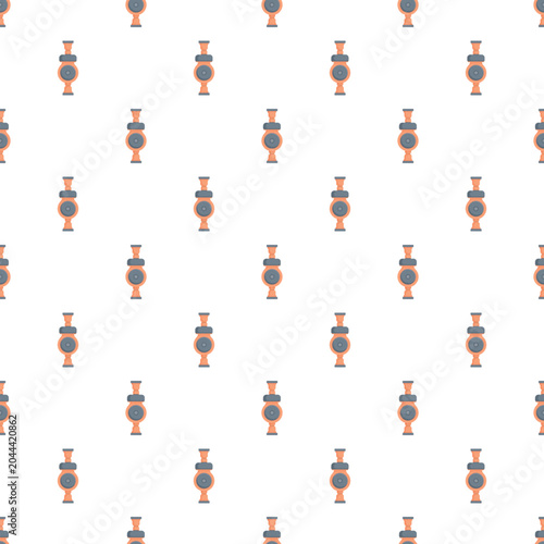 Tableau sur toile Water circulating pump icons creating a repeating pattern for industrial themes