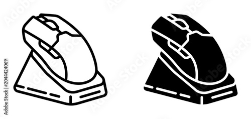 Foto Computer Mouse Charging Dock PNG Wireless Accessory, ergonomic design