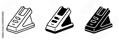 Fotografi Electronic Device Stand PNG simple design, angled base