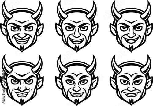 Tableau sur toile Devil Illustration Design