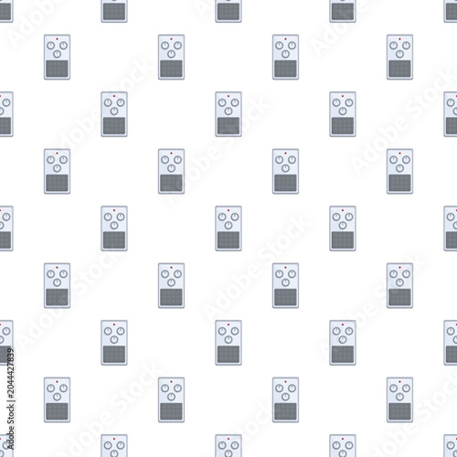 Foto Repeating stompbox pattern showing sound effects equipment for guitar music