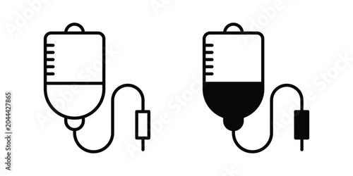 Принти на полотні IV icon clipart and thin stroke versions pack