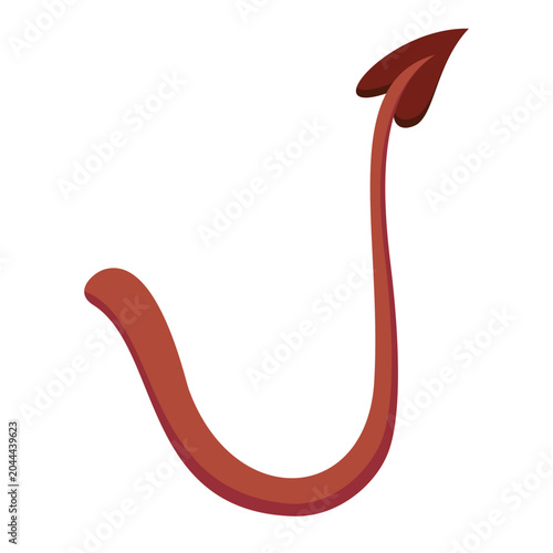 Illustration Tail Cartoon Curve Demon Devil Red