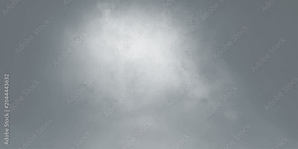 Fototapeta premium Grey background with white textured spot light effect vector graphic