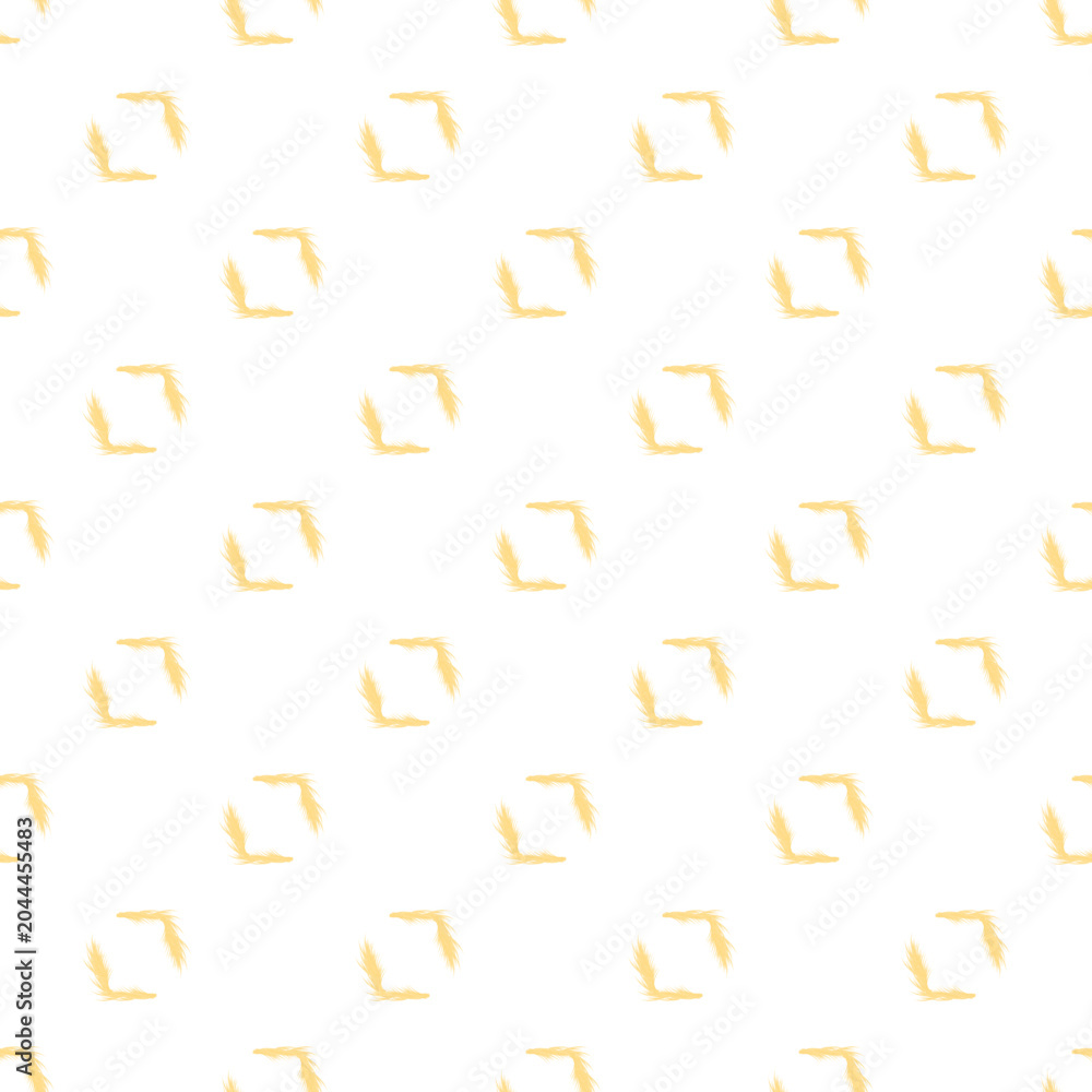 Naklejka premium Wheat ears are creating abstract square shapes in a repeating pattern
