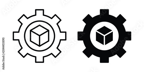Bild auf Leinwand Product development icon lineart style, silhouette flat icons